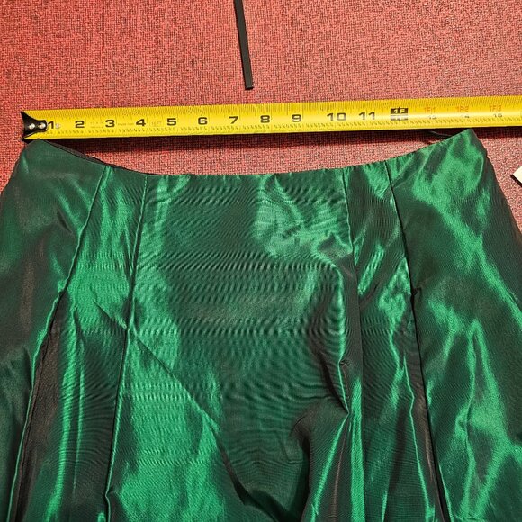 VTG 90s Scott McClintock Green Velvet & Satin Formal Gown L/10 Two Piece Glam - Picture 7 of 11